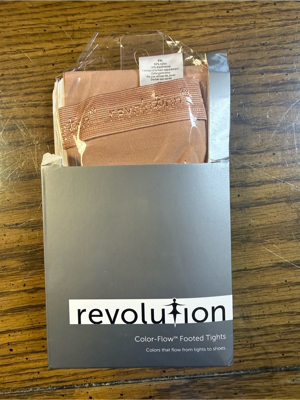 Revolution Color-Flow Footed Tights — Blush